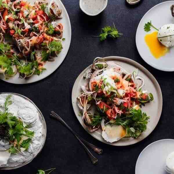 Кальмары фаршированные сырным муссом